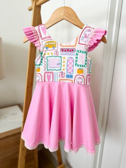 RTS Pink heavy yoga (sold in bundles of 2 yards)