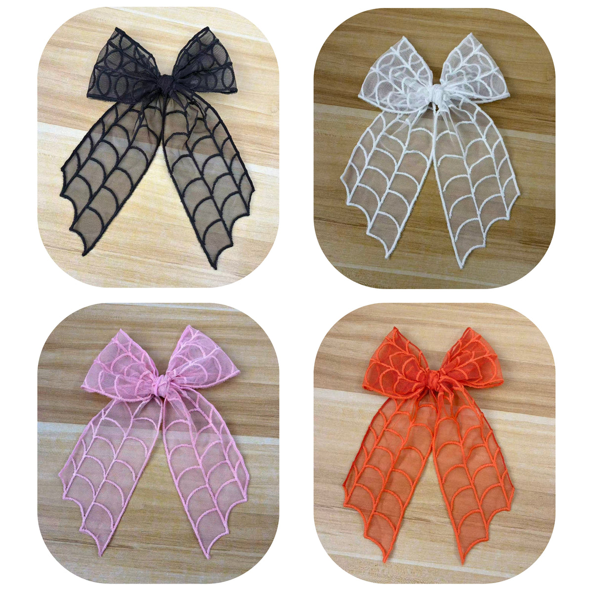 Spider Web Hair Bow