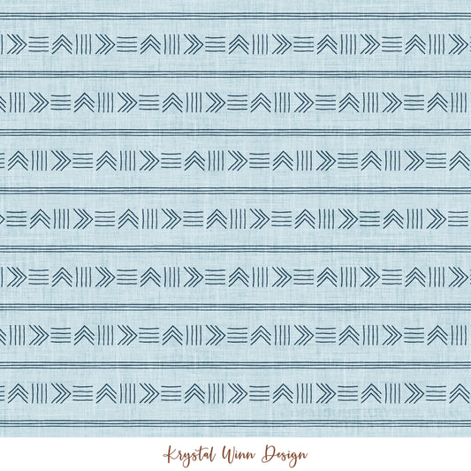 Alaska Tribal Stripe Sky KW1124
