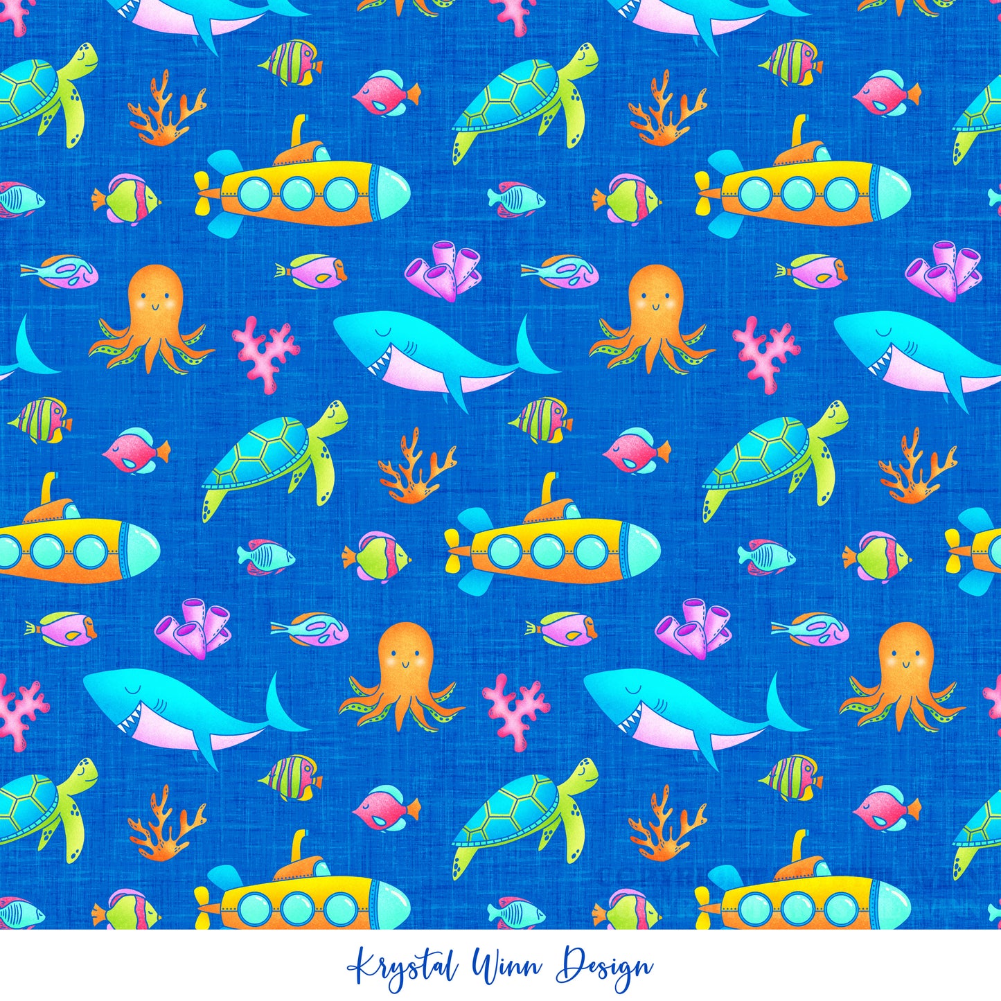Aloha Ocean Friends Blue KW781