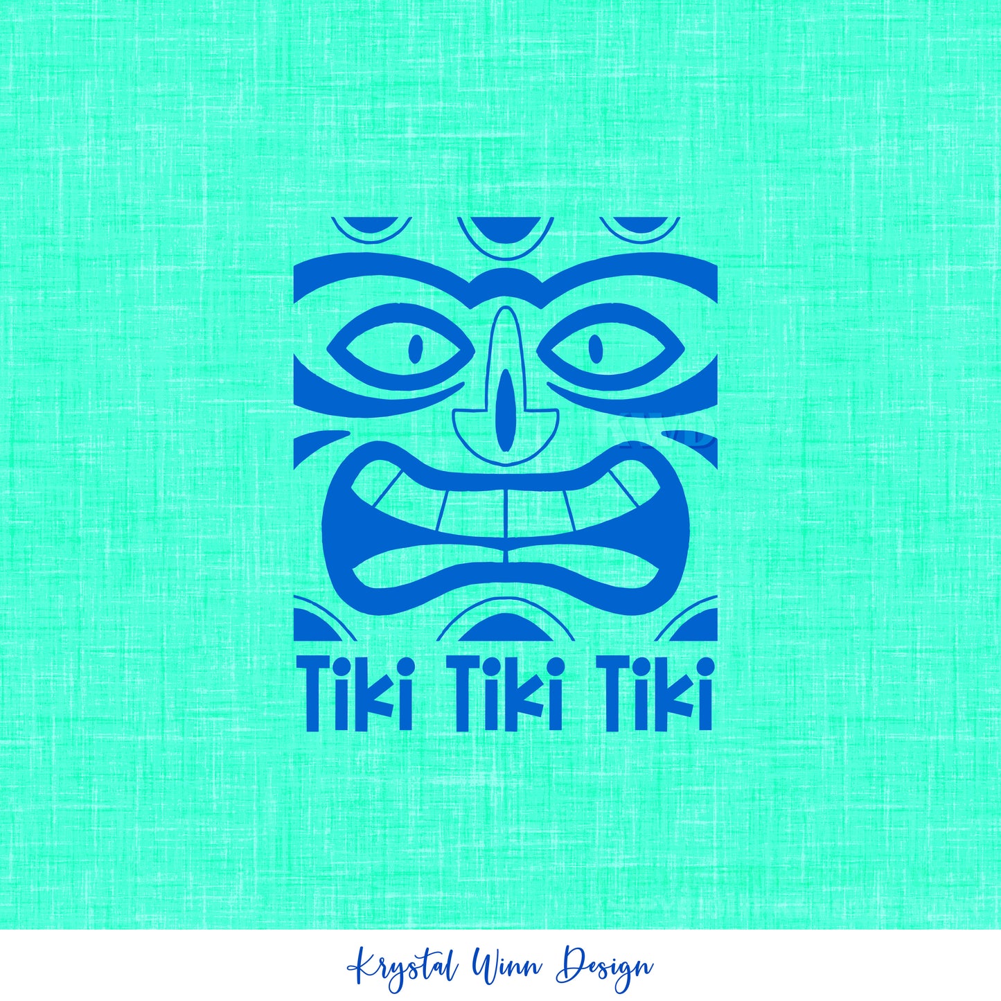 Aloha Tiki Blue PNG KW786