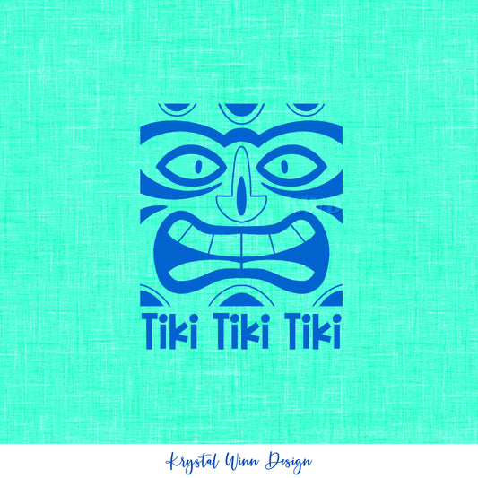 Aloha Tiki Blue PNG KW786