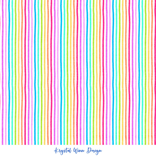 Aloha Pin Stripe Rainbow KW792