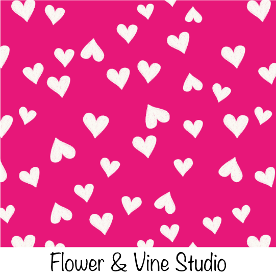 Hot Pink Hearts