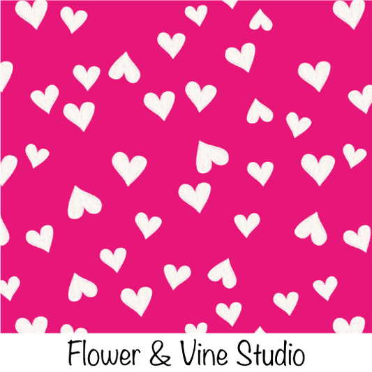 Hot Pink Hearts