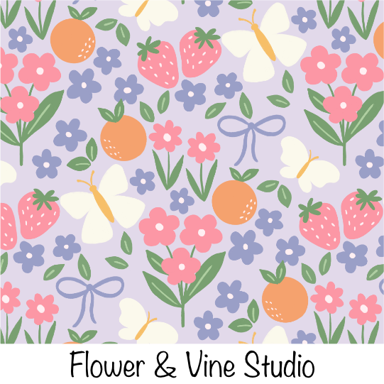 Fruit Floral Purple