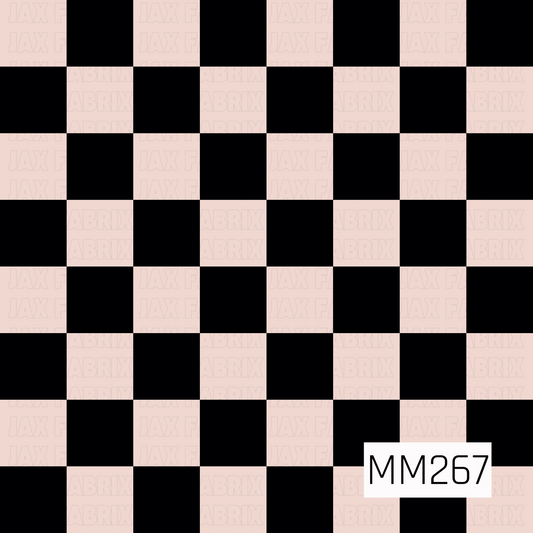 Checkered pattern with black and tan
