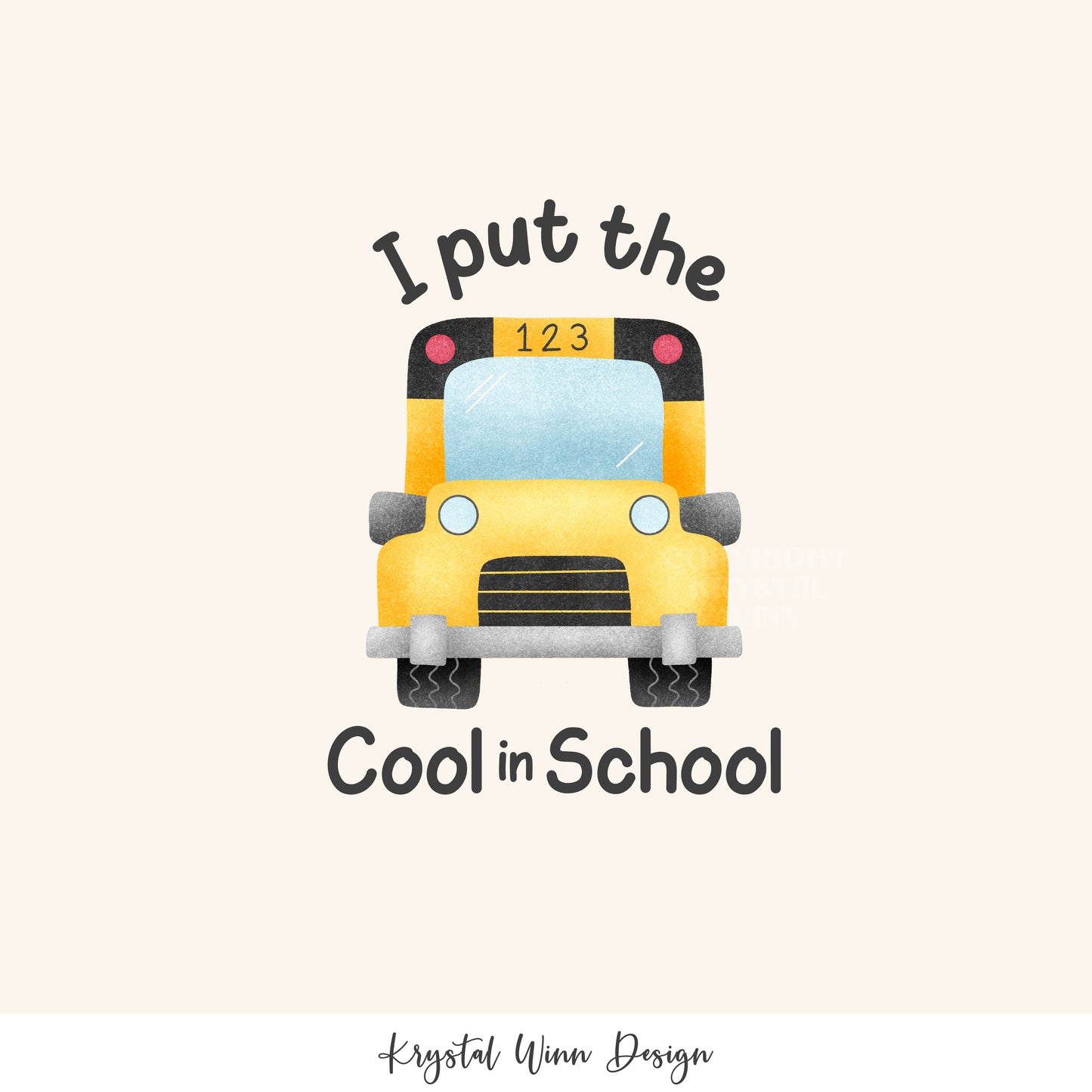 Back to School Cool in School Panel KW809