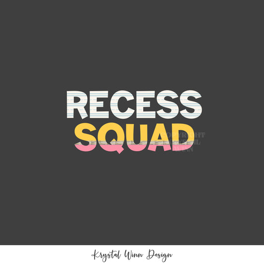 Back to School Recess Squad Panel KW808