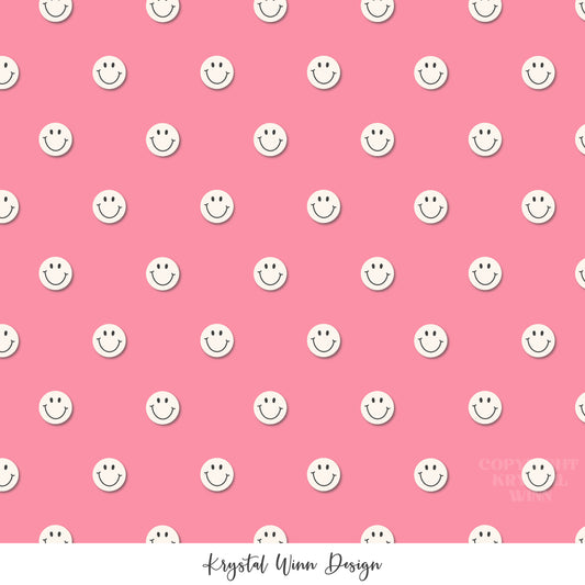 Back to School Smiley Pink KW803