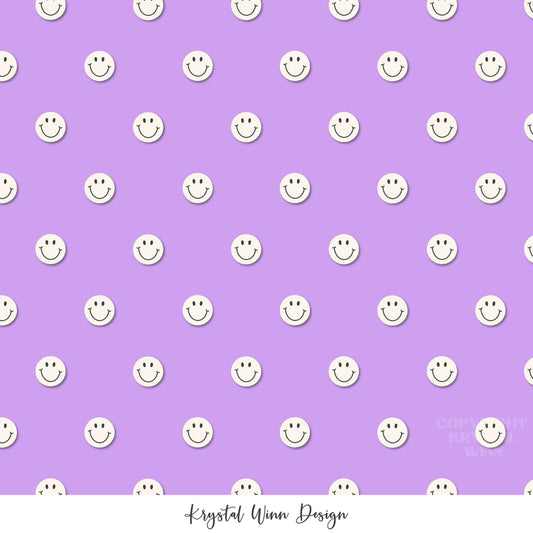 Back to School Smiley Purple KW802