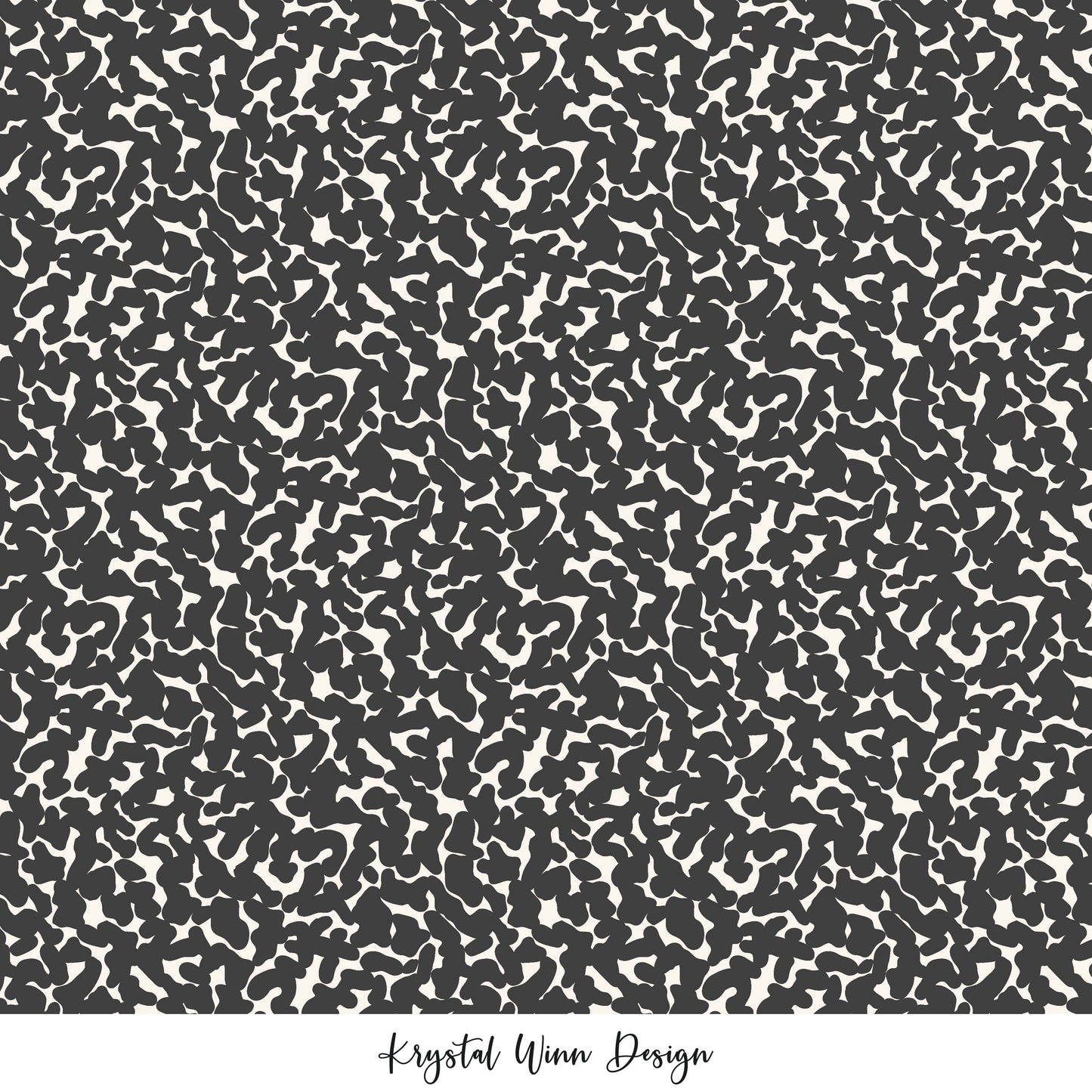 Back to School Abstract Black KW818
