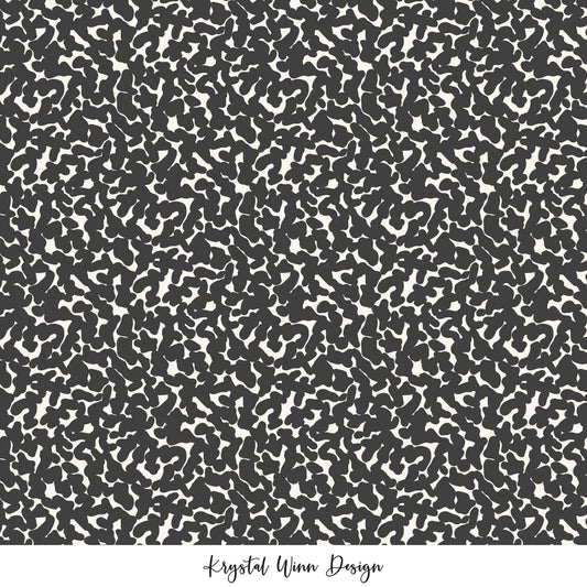 Back to School Abstract Black KW818
