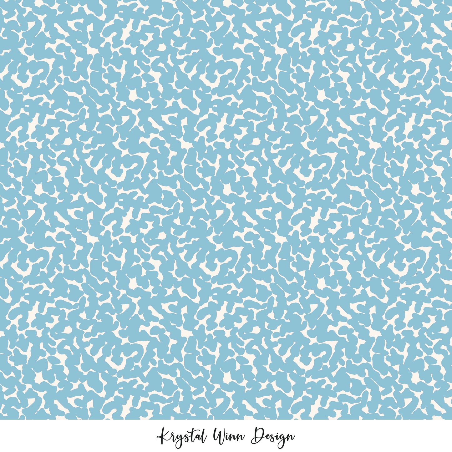 Back to School Abstract Blue KW819