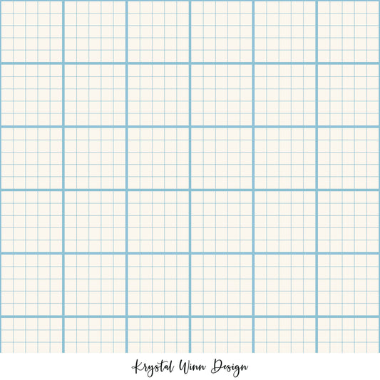 Back to School Graph Paper Blue KW823