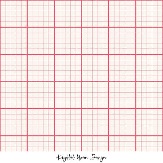 Back to School Graph Paper Pink KW825