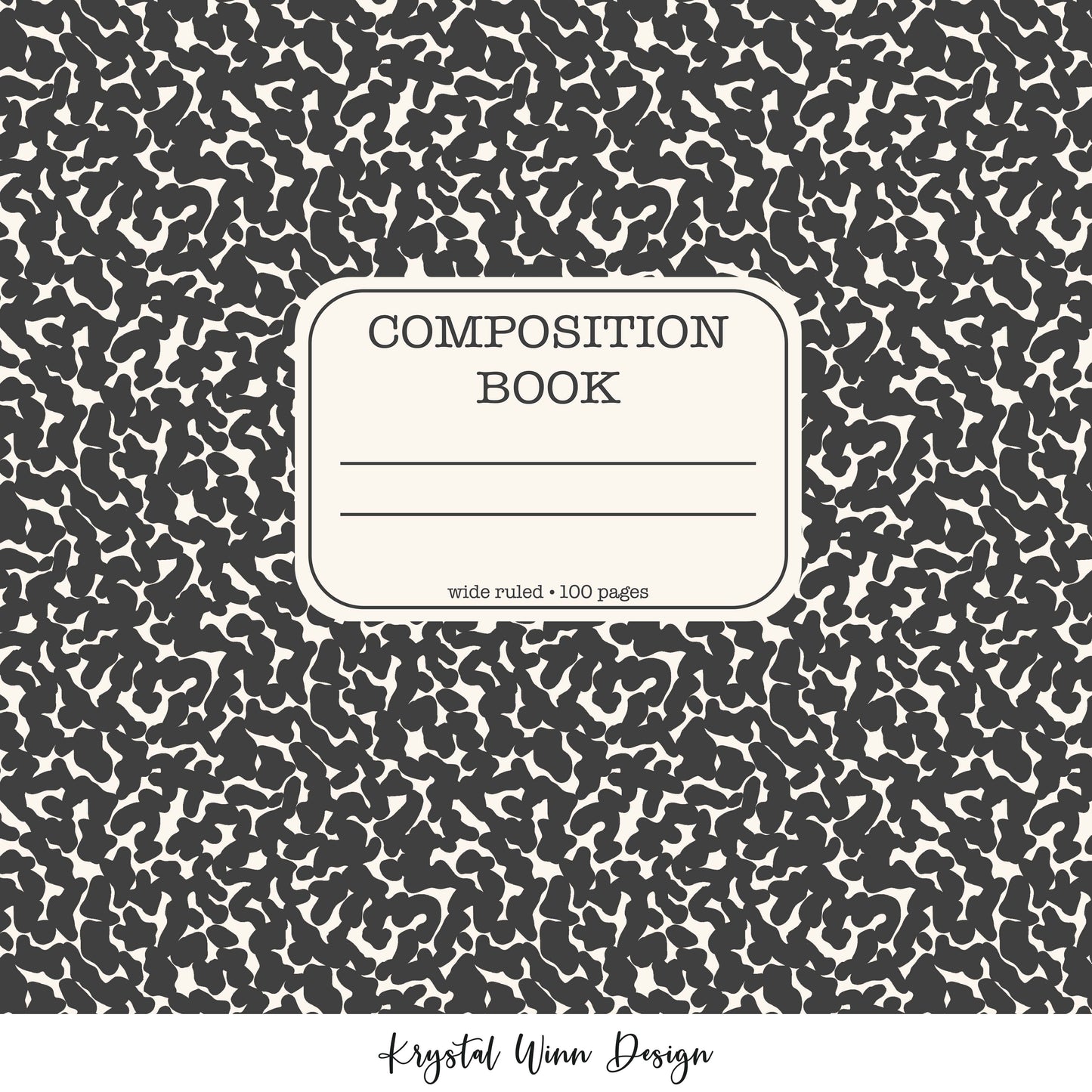 Panel- Back to School Composition Notebook KW826