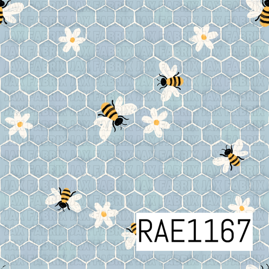 Blue Bees Honeycomb RAE1167