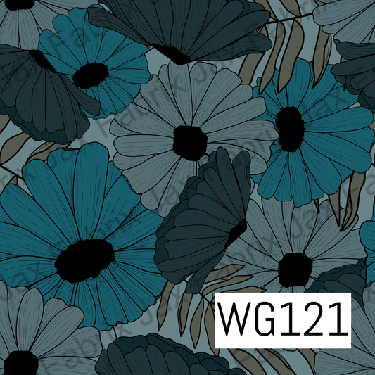 Blue Boho Floral WG121