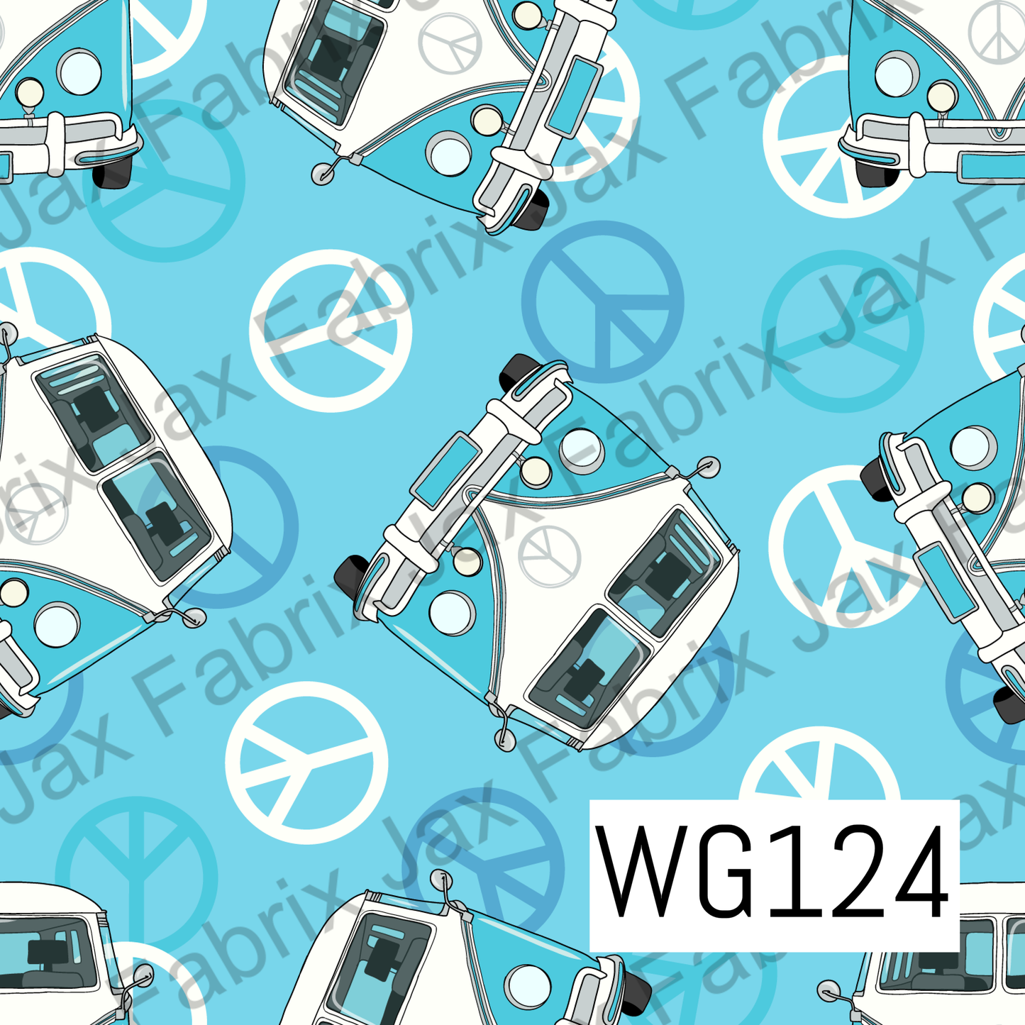Blue Vans And Peace Signs WG124