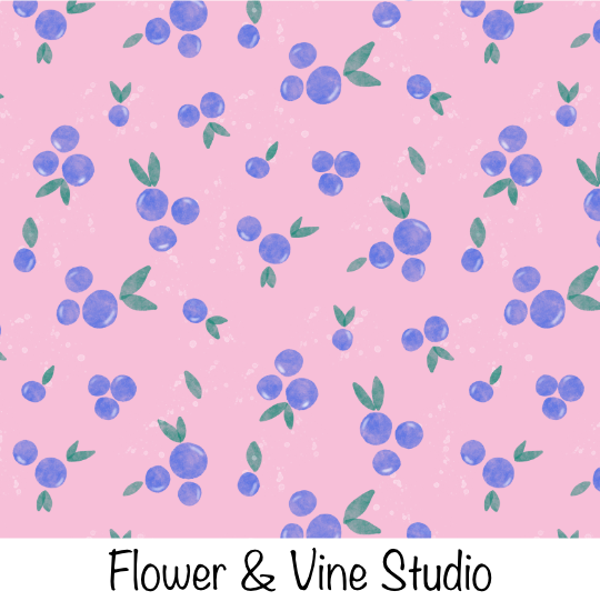 Blueberries on Pink