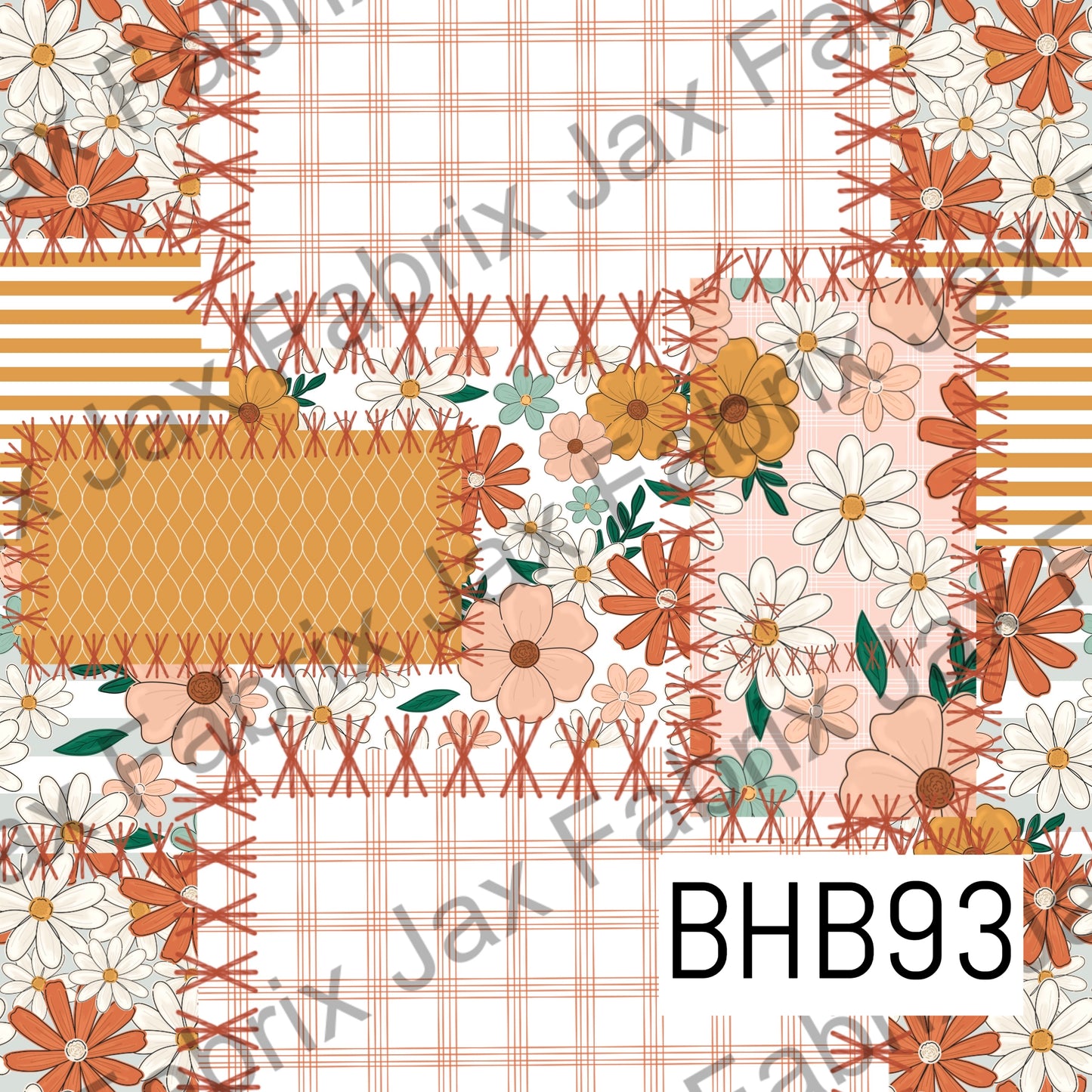 Boho Floral Patchwork BHB93