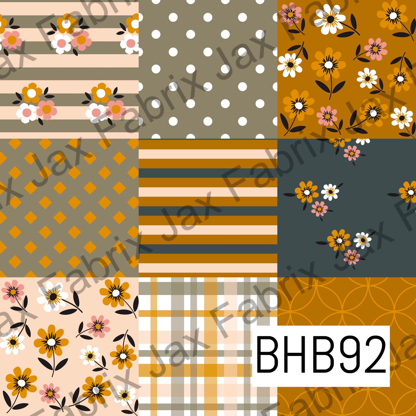 Boho Floral Patchwork BHB92