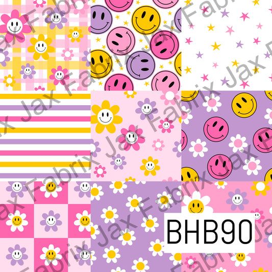 Bright Smiley Patchwork BHB90