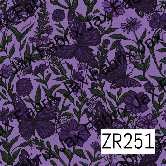 Purple Spooky Butterflies ZR251
