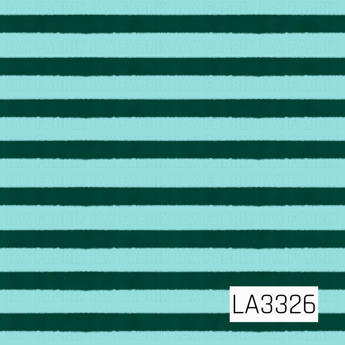 A bold striped pattern featuring alternating bands of bright seafoam green and deep forest green. The slightly textured, hand-painted edges give the classic stripe a soft, playful look.
