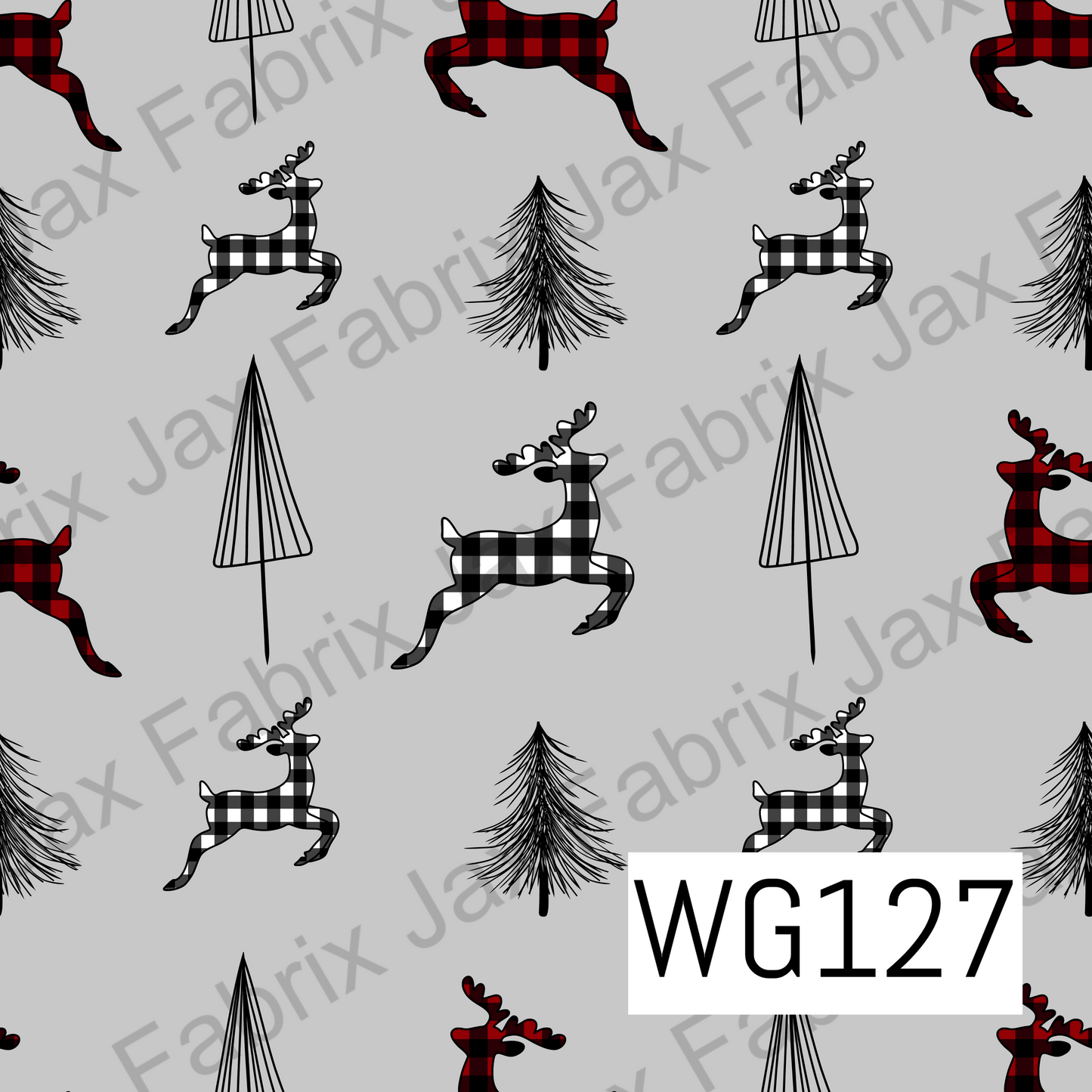 Buffalo Plaid Reindeer WG127