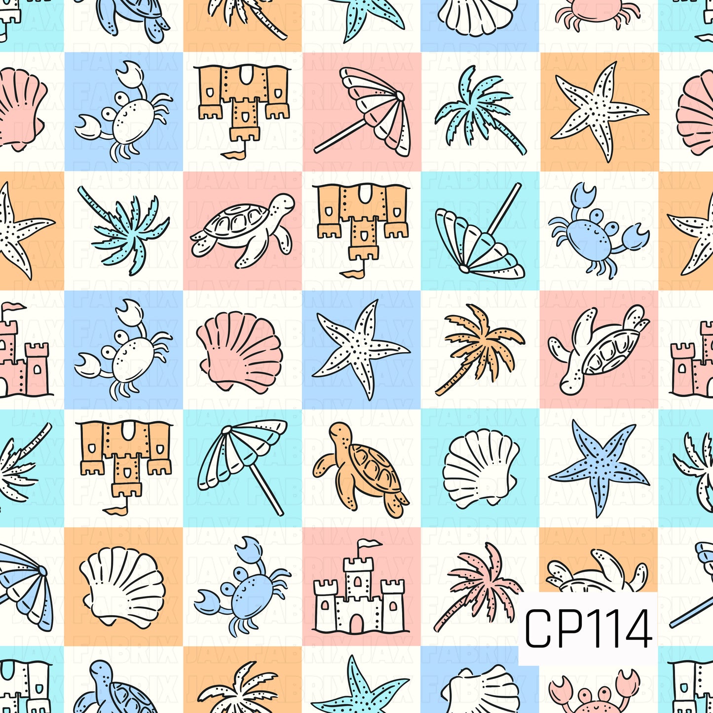 CP114 - Seaside Squares Pastel