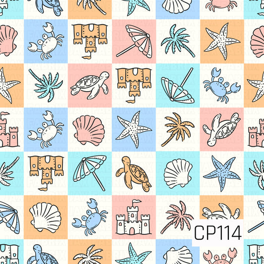 CP114 - Seaside Squares Pastel