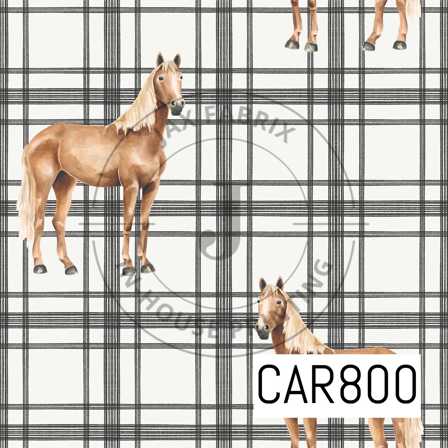 Farm and Meadow Country Horse Plaid CAR800