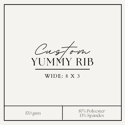 Custom Yummy Rib 8x3 (Wide Rib)