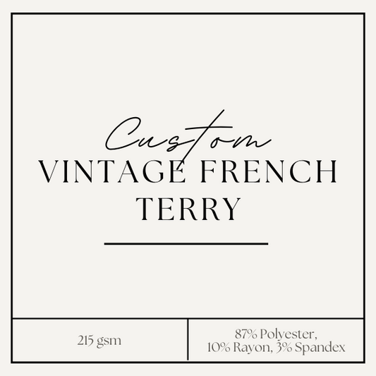 Custom Vintage French Terry