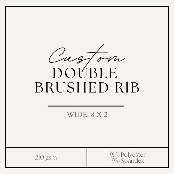 Custom Double Brushed Rib 8x2 (Wide Rib) – Jax Fabrix