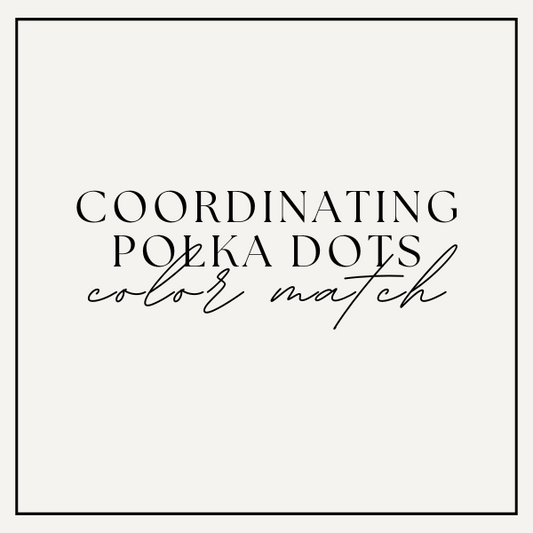Coordinating Polka Dot Color Matching