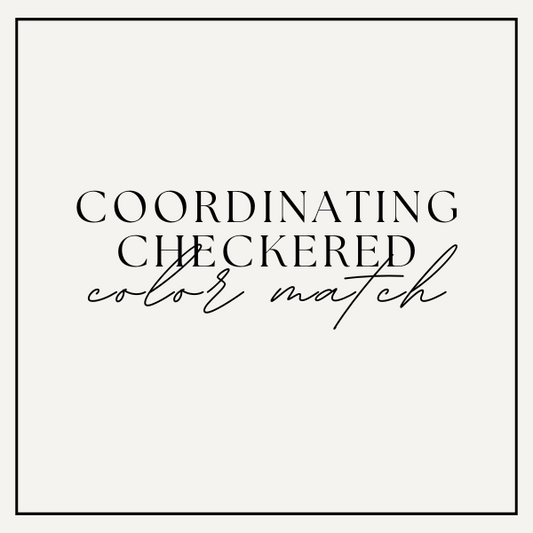 Coordinating Check Color Matching