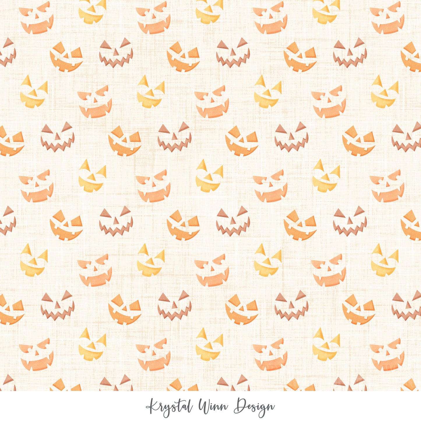 Candy Corn Harvest Faces White KW963