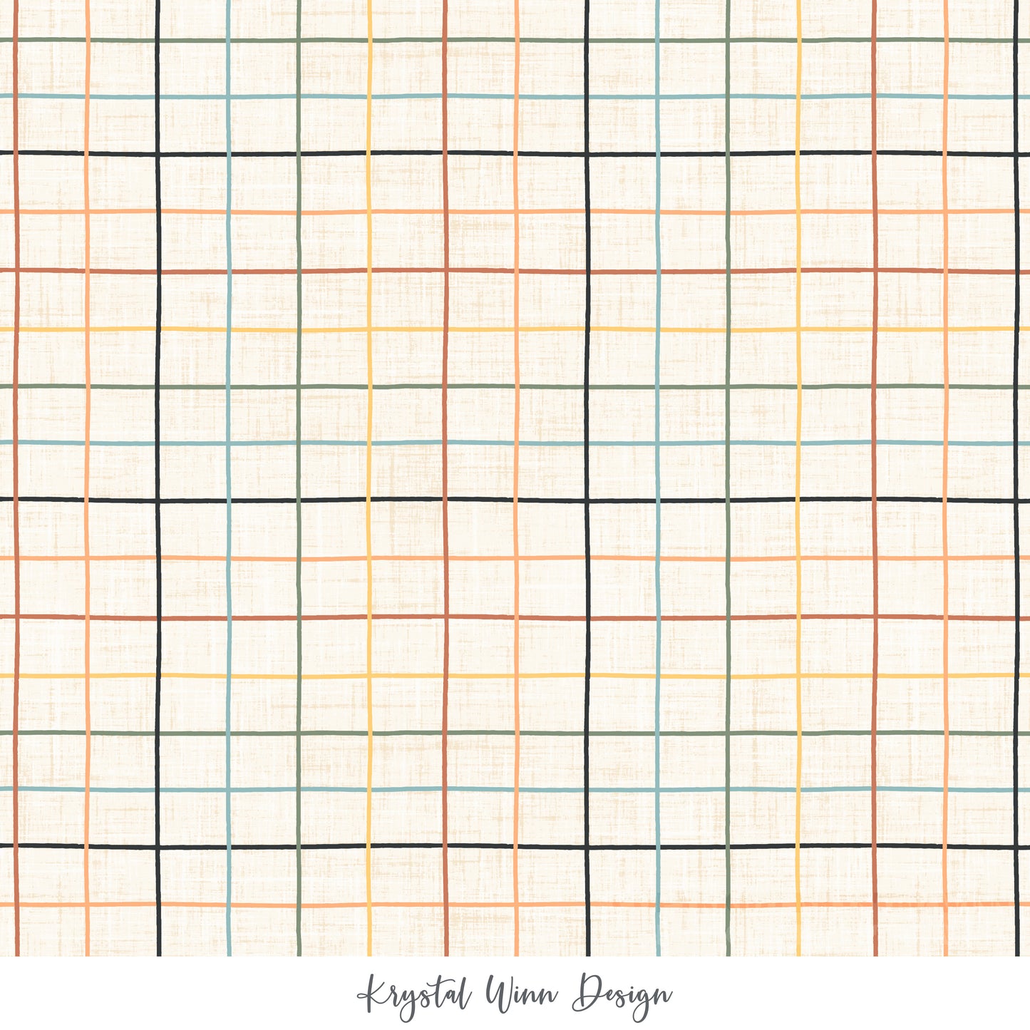 Candy Corn Harvest Plaid Multi KW943