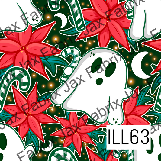 Candy Cane Christmas Ghosts ILL63