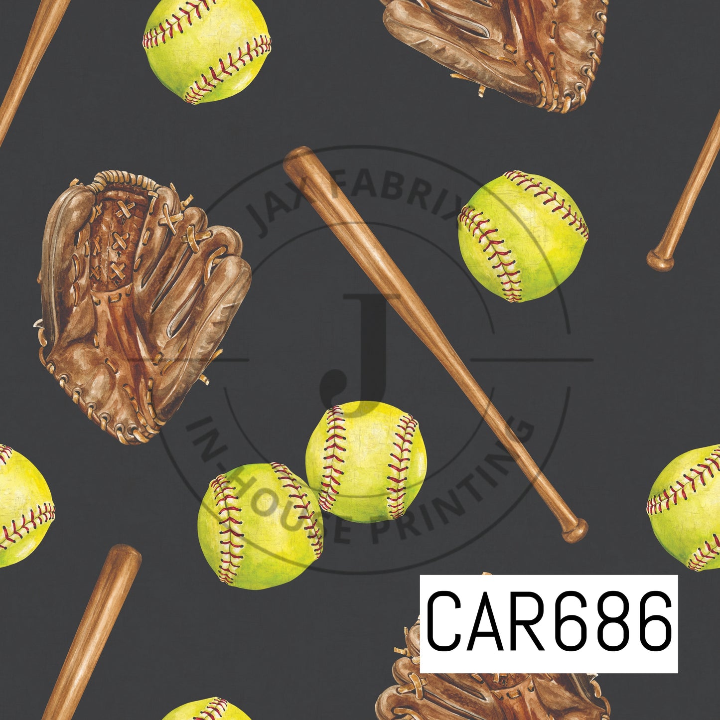 Allstar Softball Black CAR686