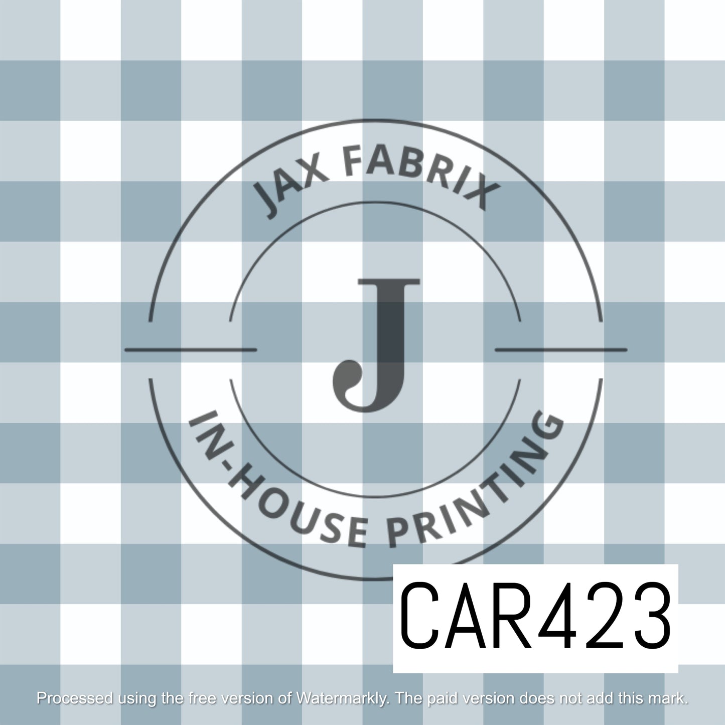 Avaleigh Gingham Blue CAR423