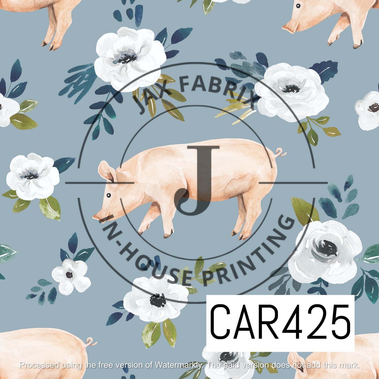Avaleigh Pigs Blue CAR425