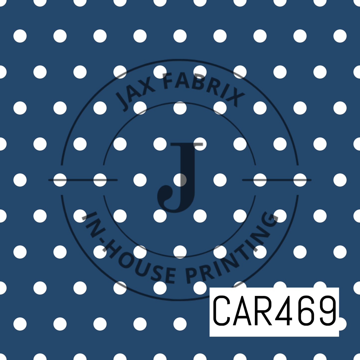 Birthday Bash Navy Blue Polka Dot CAR469