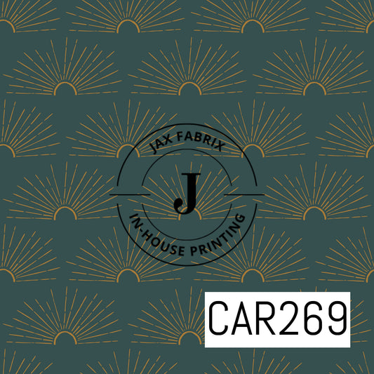 Boho Modern Navy Sunburst CAR269