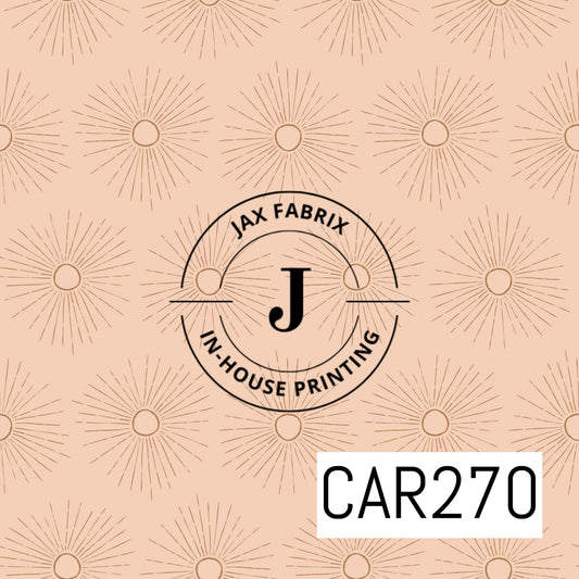 Boho Modern Pink Sunburst CAR270