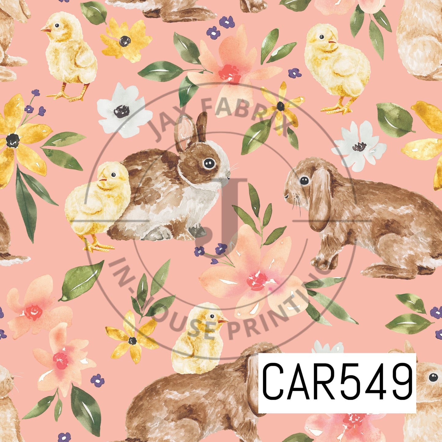 Bunny Floral Pink CAR549