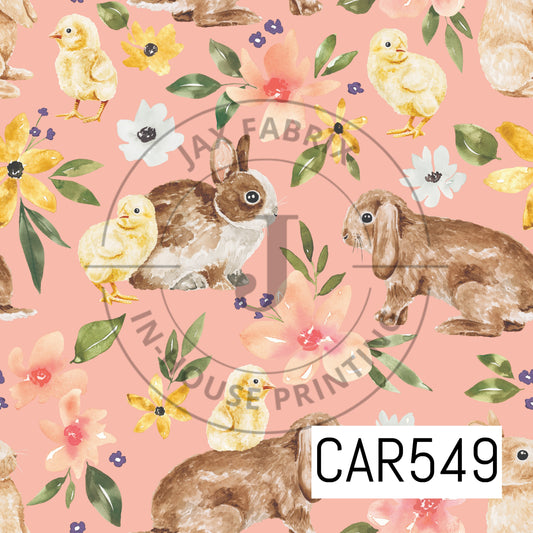 Bunny Floral Pink CAR549